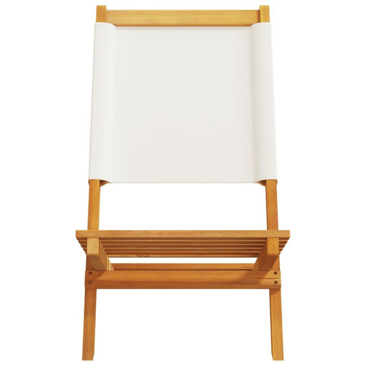 VIDAXL Chaises de jardin pliantes lot de 6 tissu et bois massif