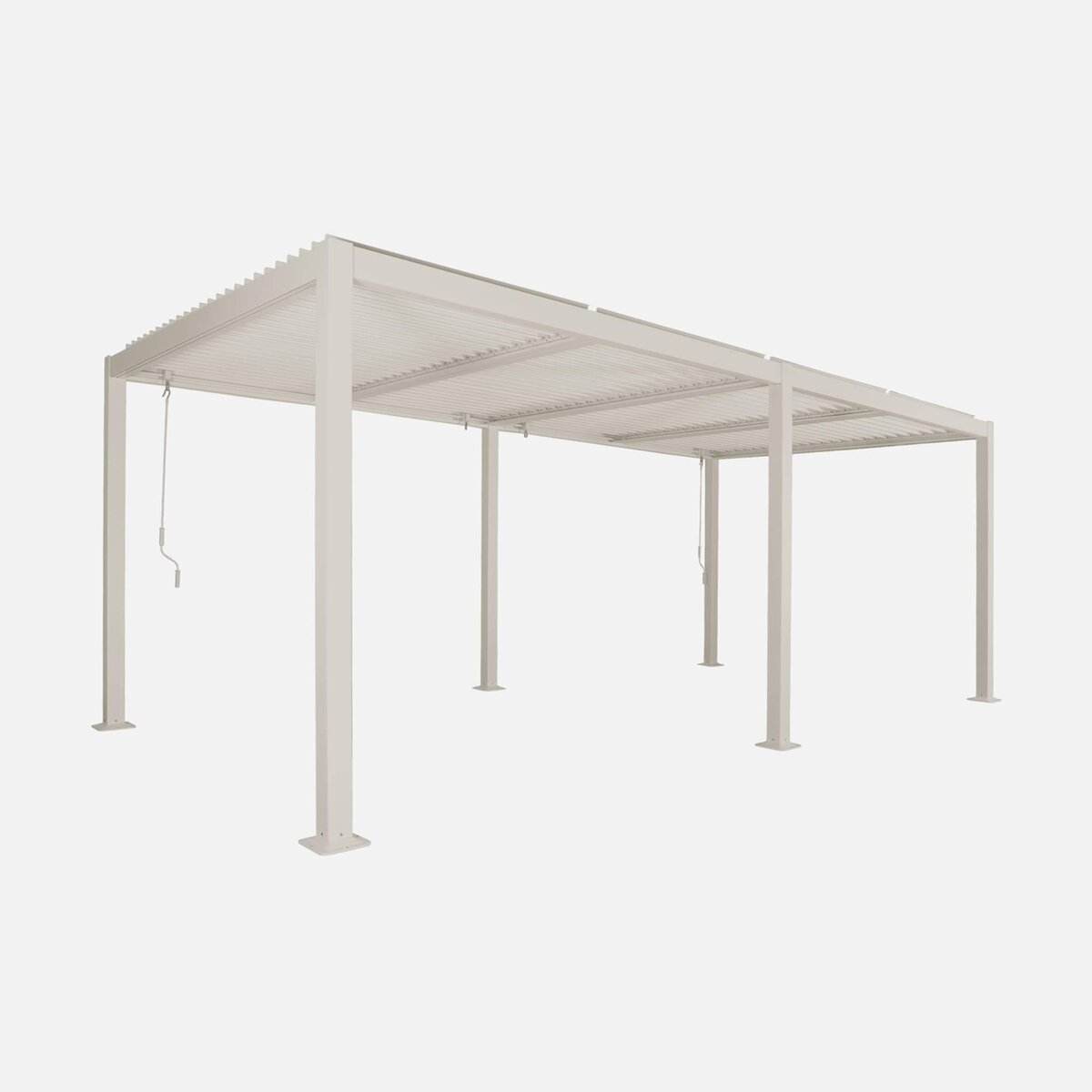 SWEEEK Pergola bioclimatique aluminium et acier lames orientables 6x3m Palace