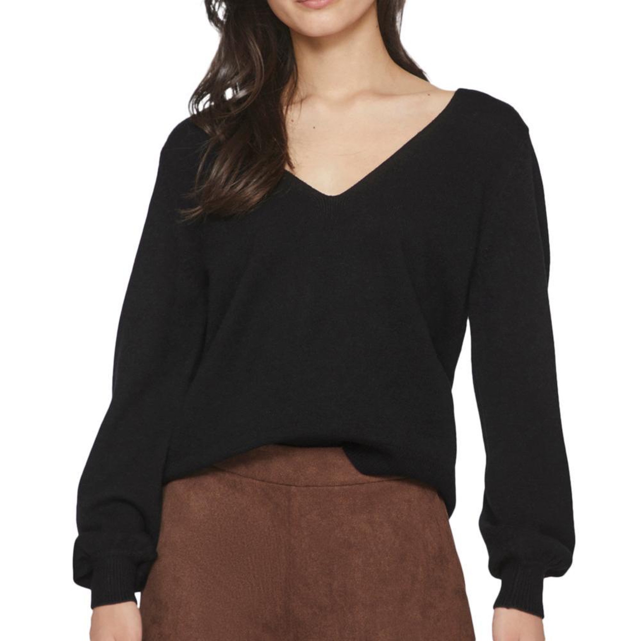 Vila Pull  Femme Vila Viril Rev. Coloris disponibles : Noir