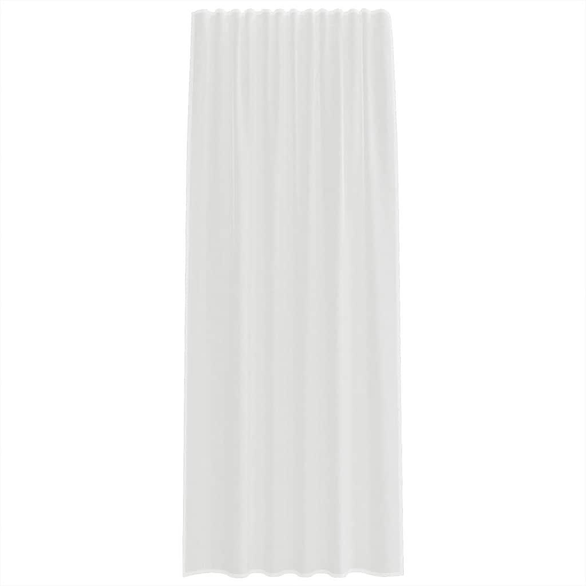 Voir la diapositive 4 : VIDAXL Rideaux en voile avec boucles 2 pcs blanc 140x225 cm