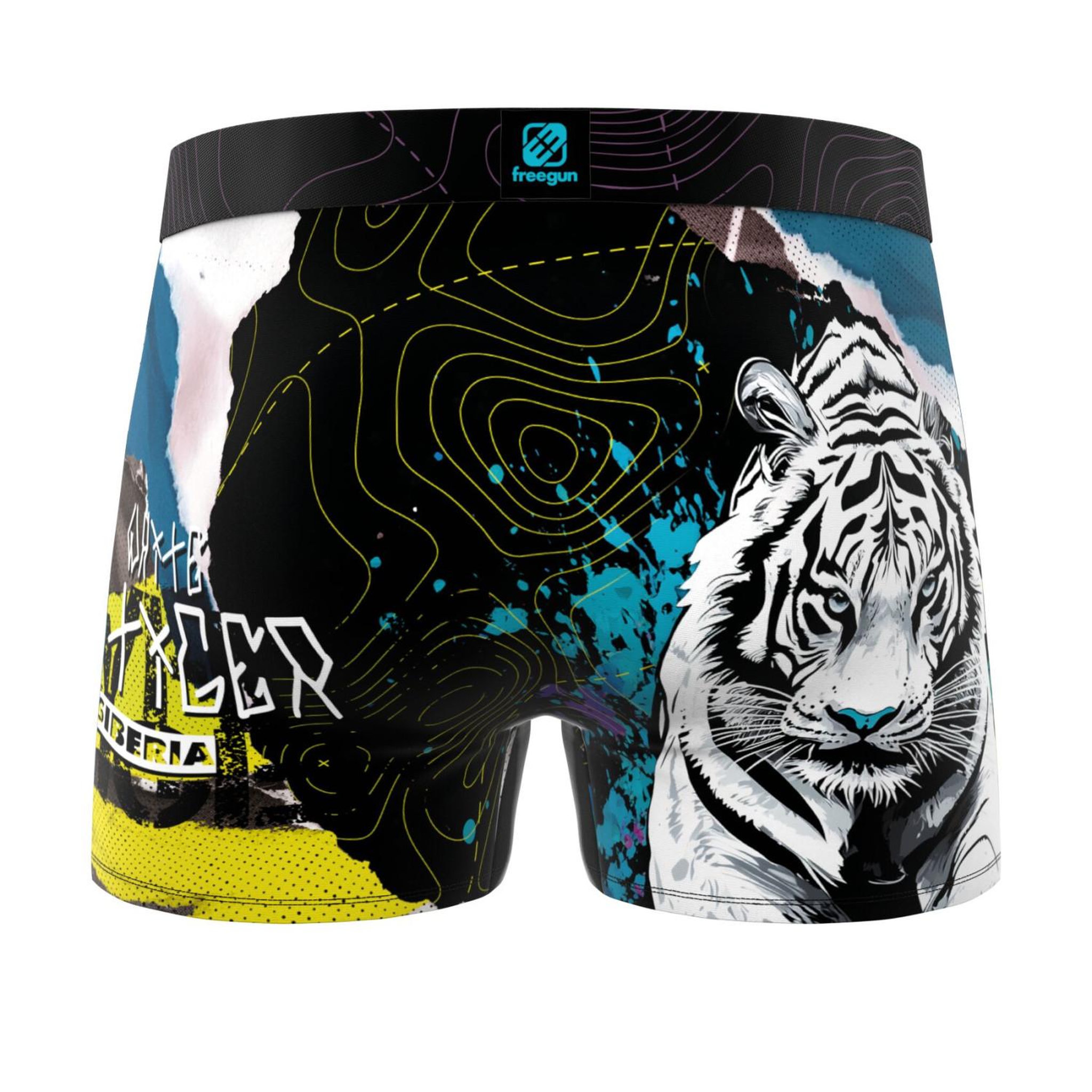 Voir la diapositive 6 : FREEGUN Lot de 3 boxers junior collection pop art animals