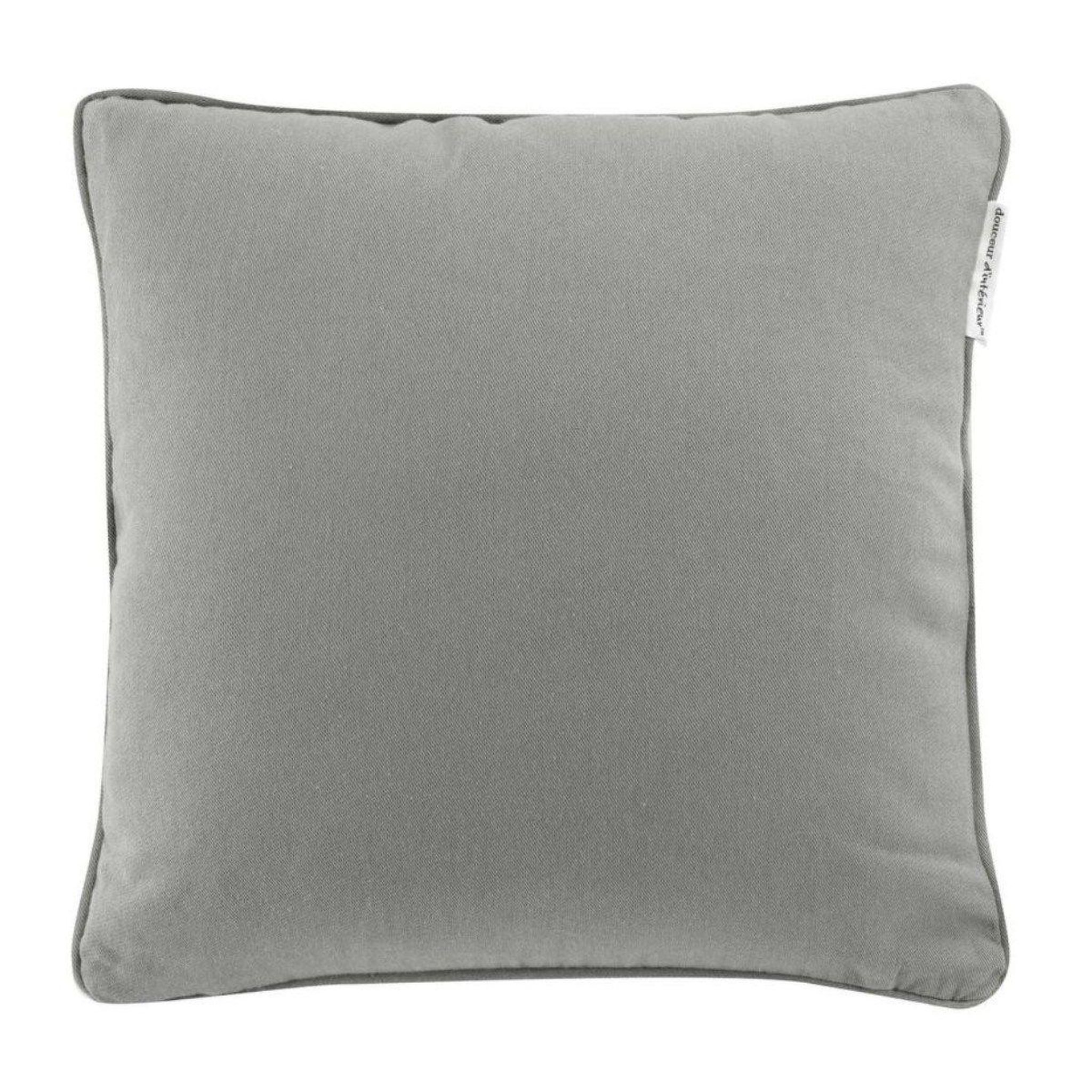 Douceur d'Intérieur Housse de coussin  twily  40x40cm gris