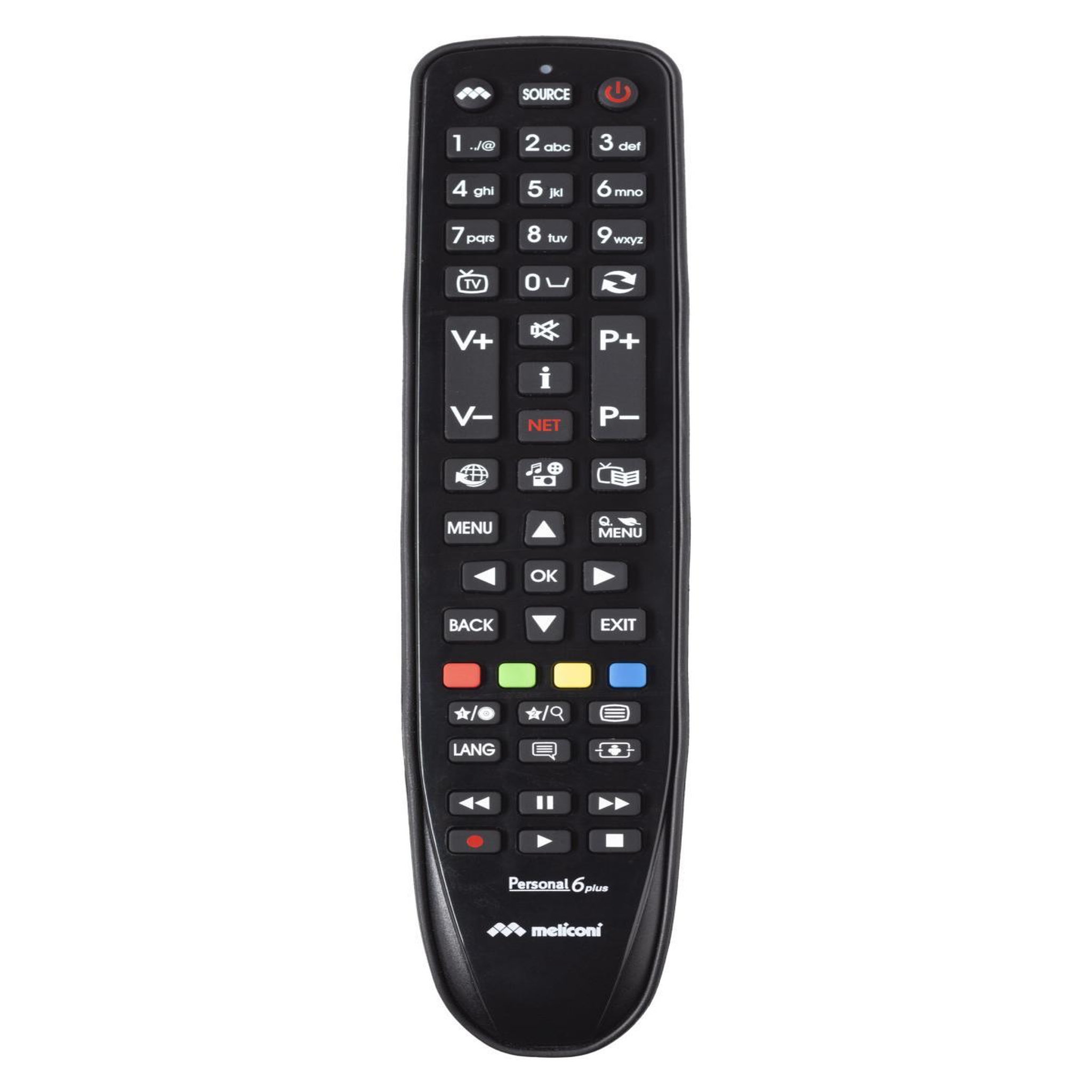 Voir la diapositive 2 : Meliconi Meliconi Gumbody Personal 6 plus télécommande IR Wireless TV Appuyez sur les boutons