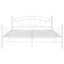 Voir la diapositive 3 : VIDAXL Cadre de lit sans matelas blanc metal 160x200 cm