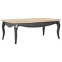 VIDAXL Table basse Noir et marron 110 x 60 x 40 cm Bois de pin massif