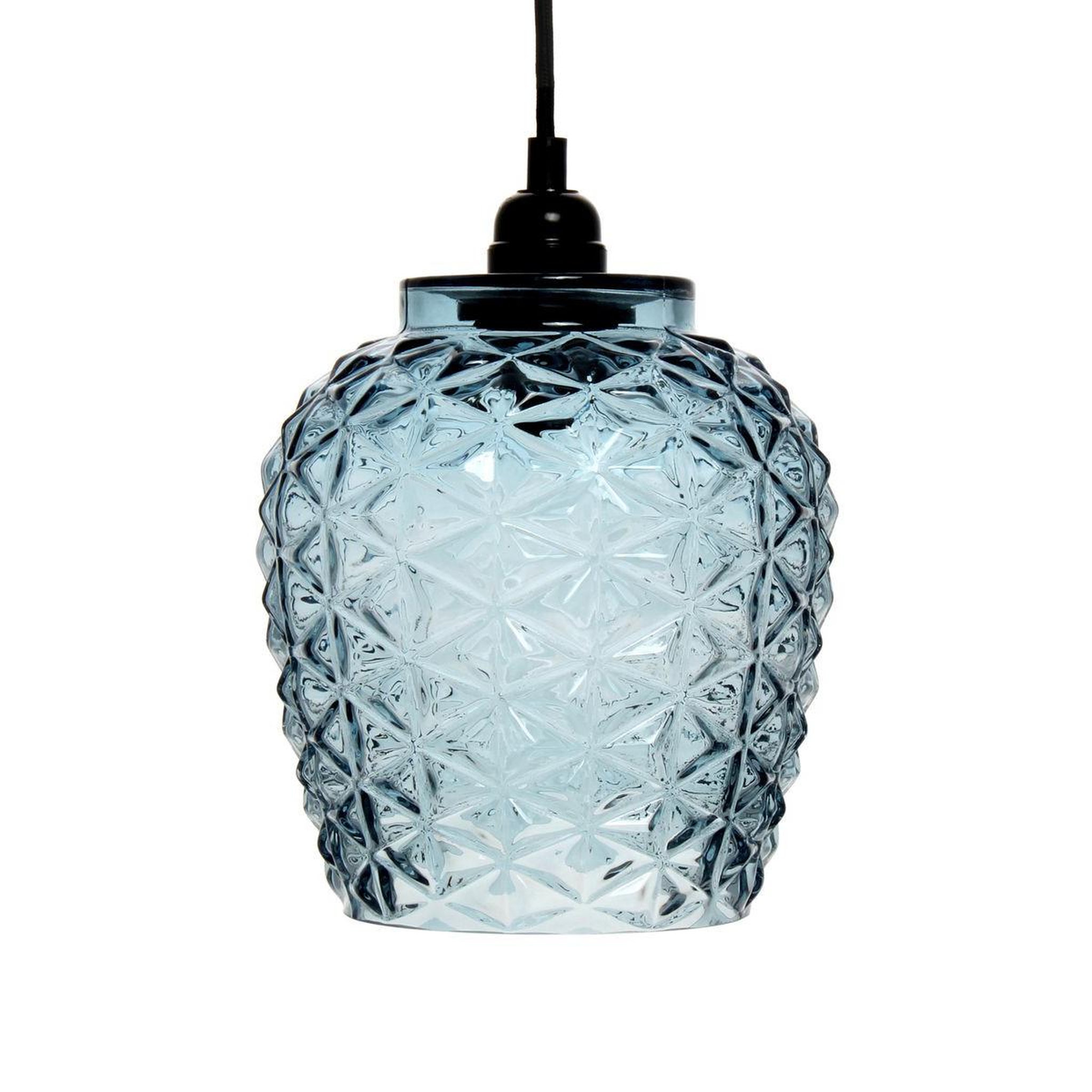 Paris Prix Lampe suspension en verre  vila  24cm bleu