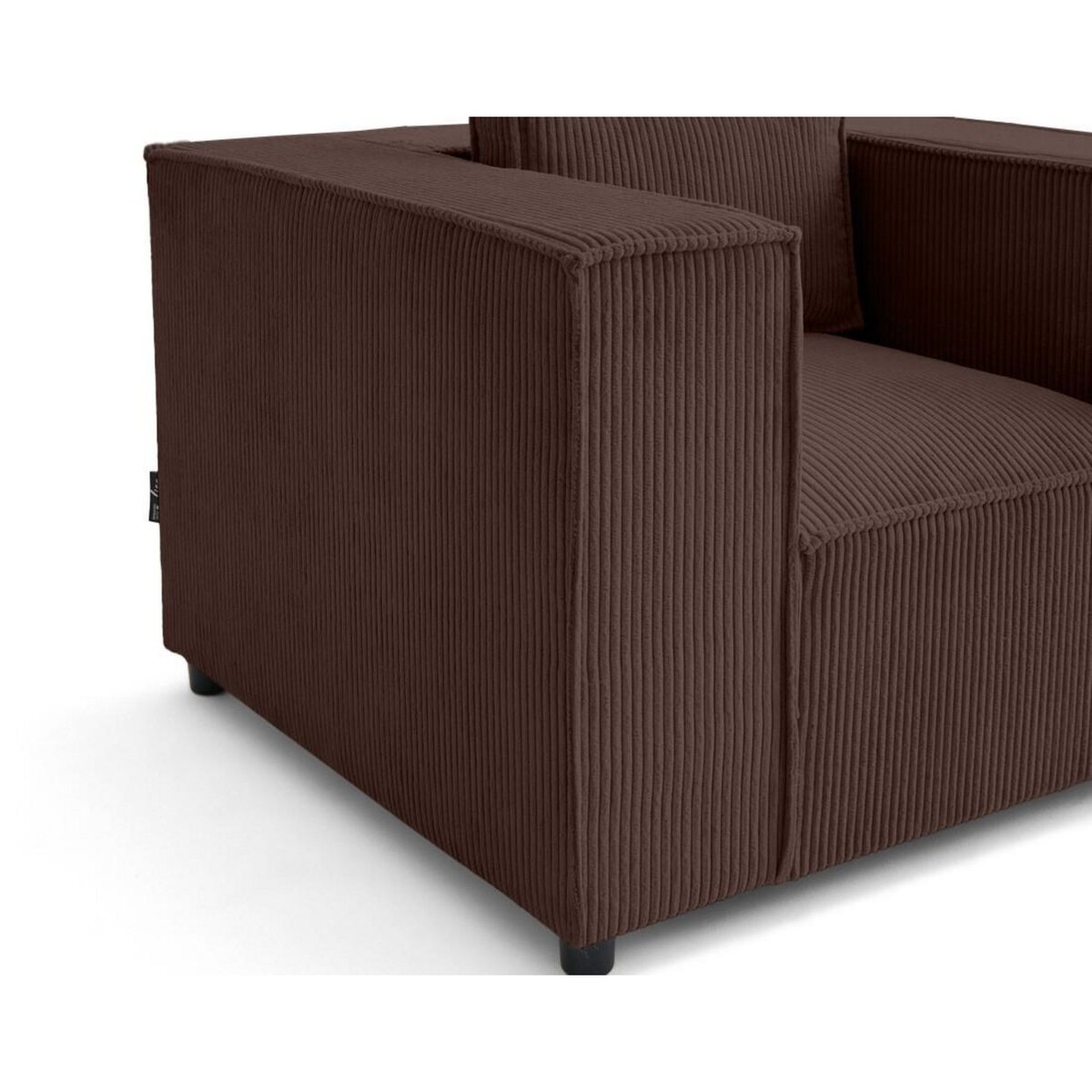 LISA DESIGN Stella - fauteuil en velours côtelé