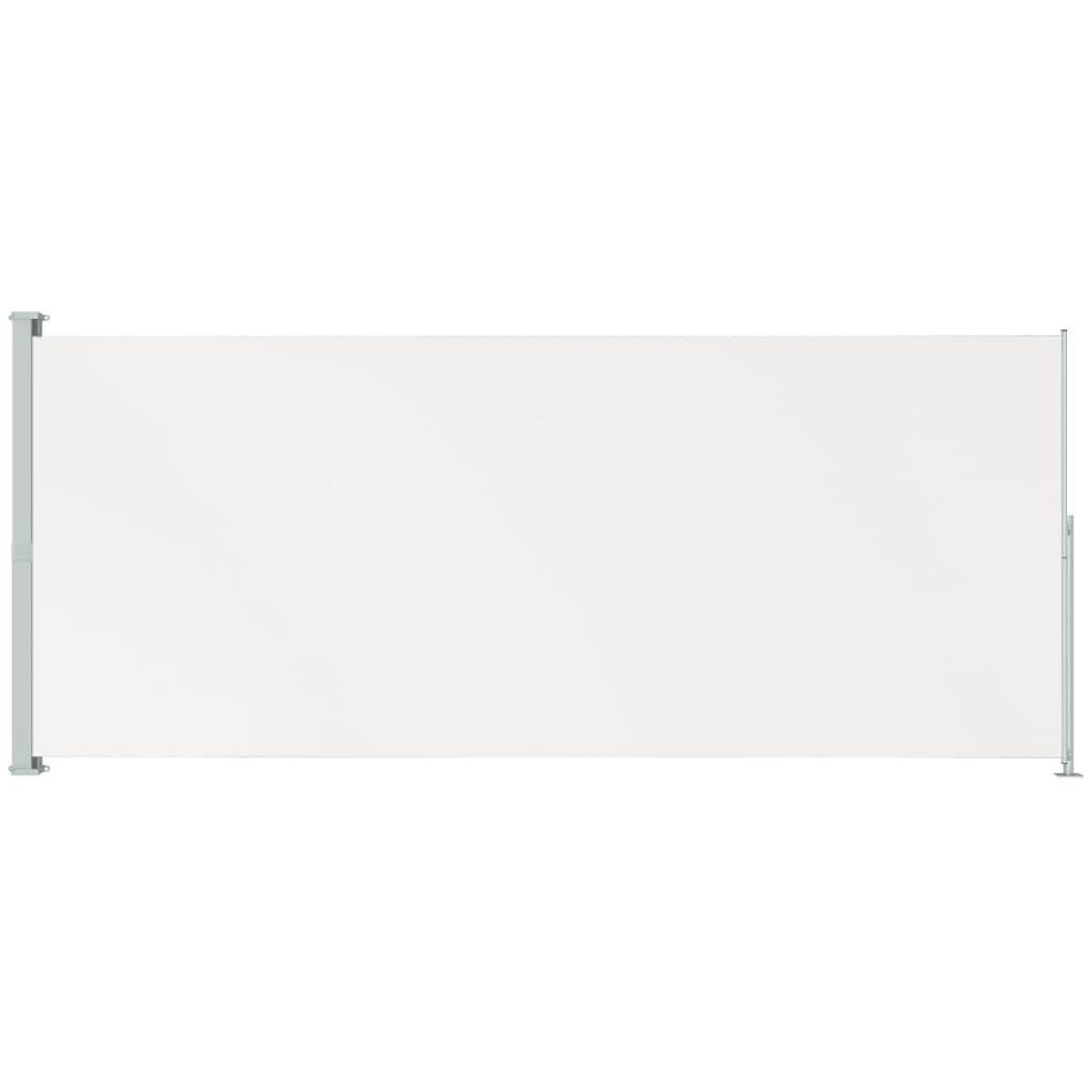 VIDAXL Auvent lateral retractable de patio 200x500 cm Creme