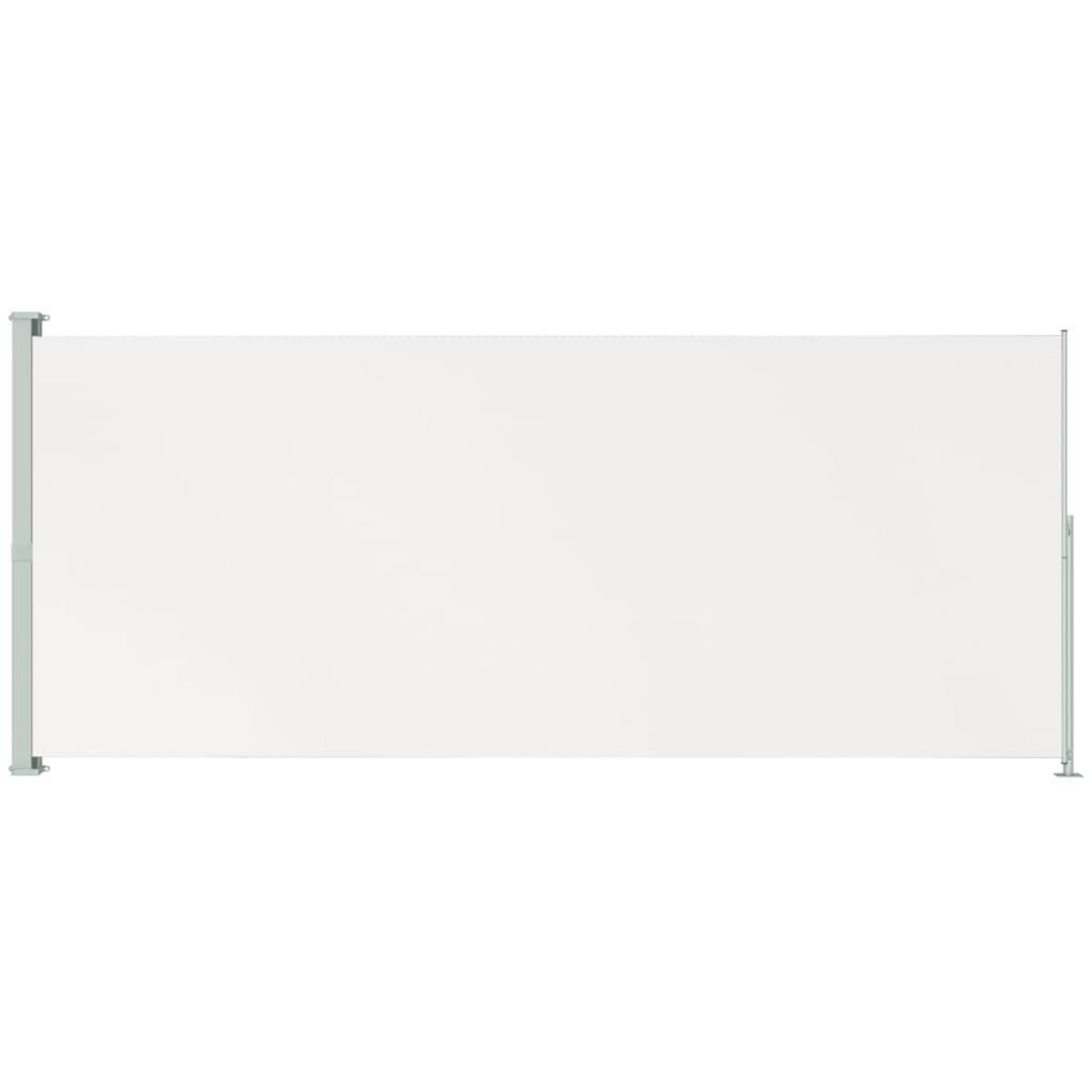 VIDAXL Auvent lateral retractable de patio 200x500 cm Creme