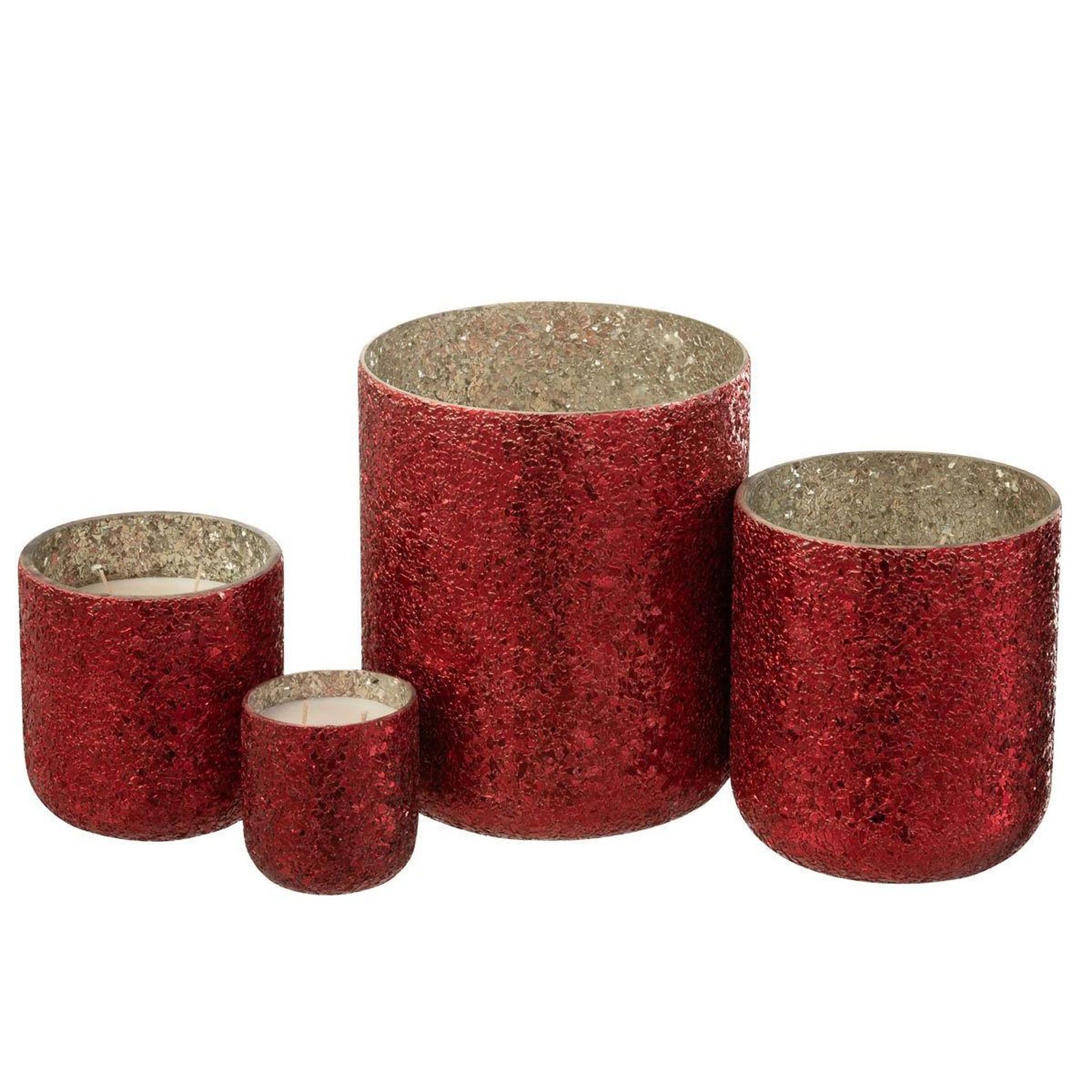 Voir la diapositive 5 : J-LINE Bougie parfumée déco  luxuria  10cm berry bliss