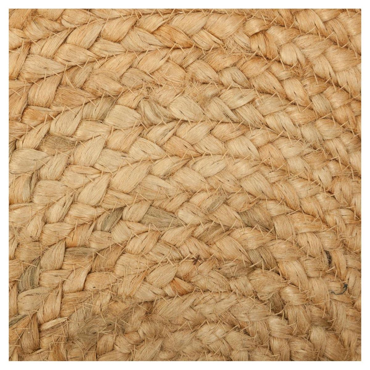 ATMOSPHERA Tapis déco rond en jute végétal ajouré SOLEIL diamètre 120 cm