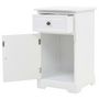 Voir la diapositive 4 : VIDAXL Table de chevet MDF et bois de pin 35x32x59 cm