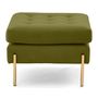 Voir la diapositive 4 : LISA DESIGN Isaure - pouf en velours
