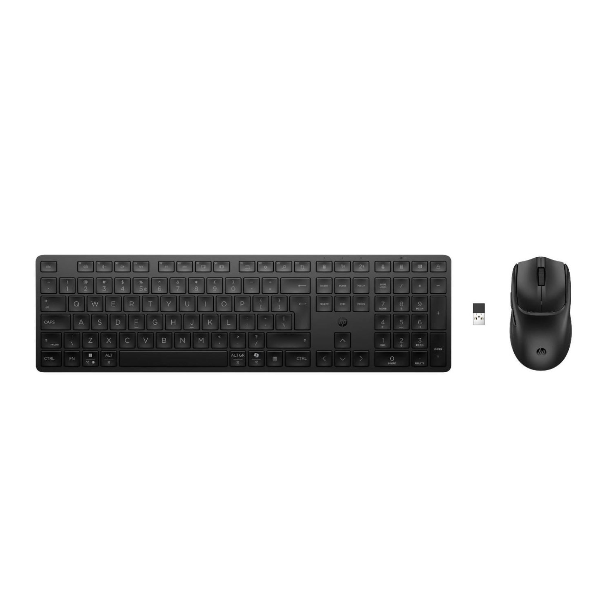 HP Kit Clavier et Souris HP 490C Multi-Appareil Double Mode Sans Fil Bluetooth Noir Disposition Italienne