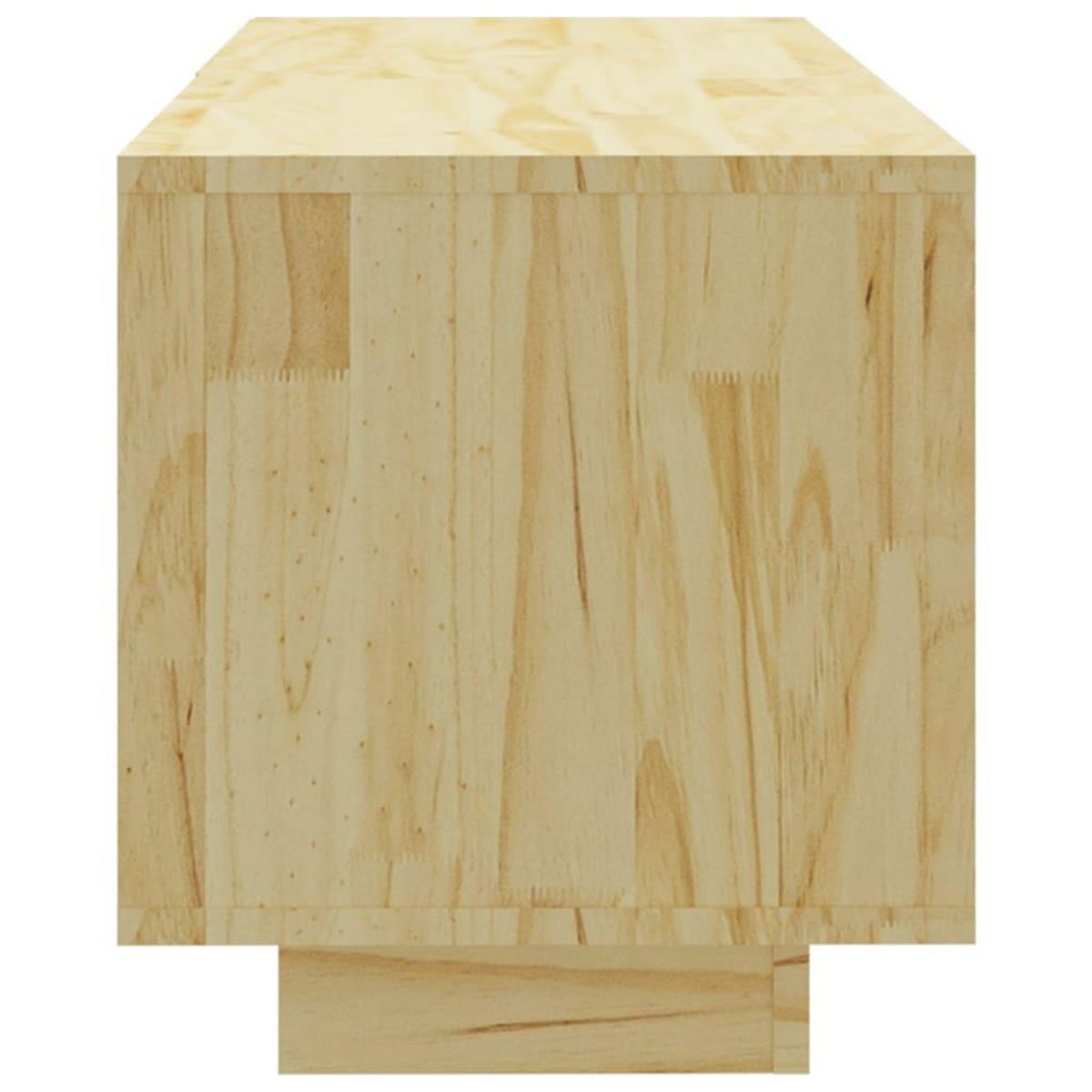 VIDAXL Meuble TV 110x30x33,5 cm Bois de pin massif