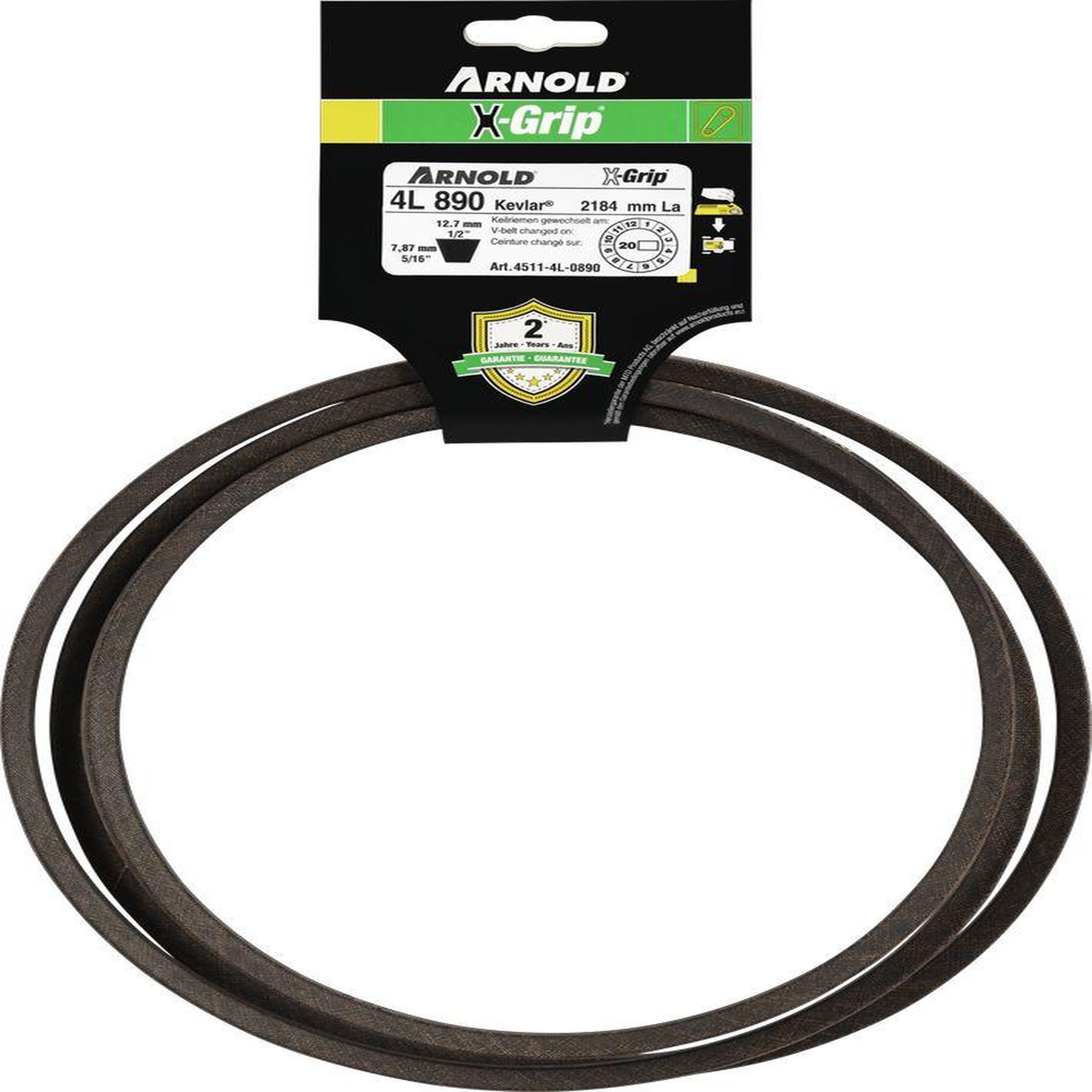 ARNOLD Courroie trapézoïdale x-grip v de type 4l890