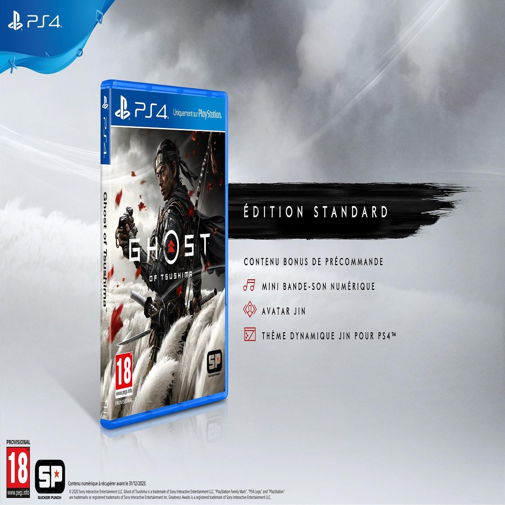 Voir la diapositive 2 : SONY Ghost of Tsushima PS4