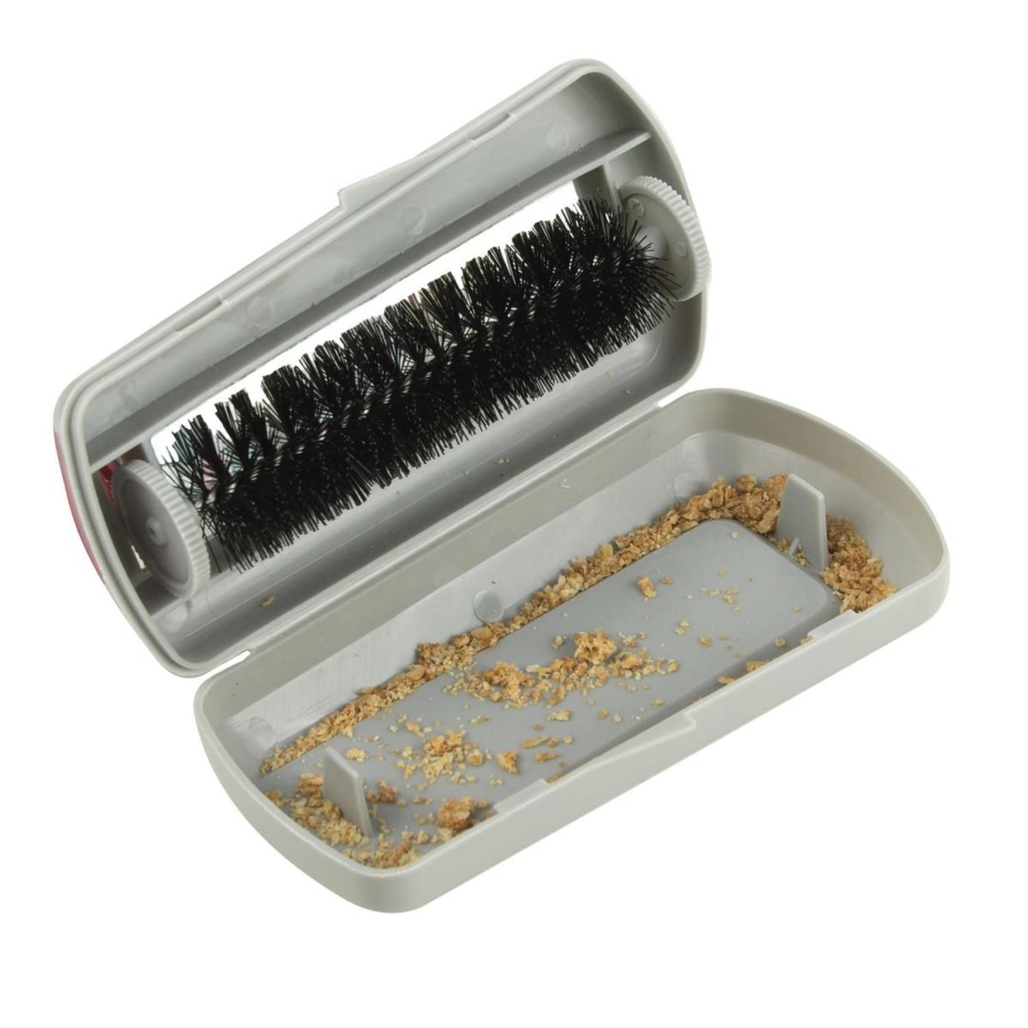 Voir la diapositive 2 : Je cherche une idee Ramasse-Miettes  Brosse Rotative  14cm Gris