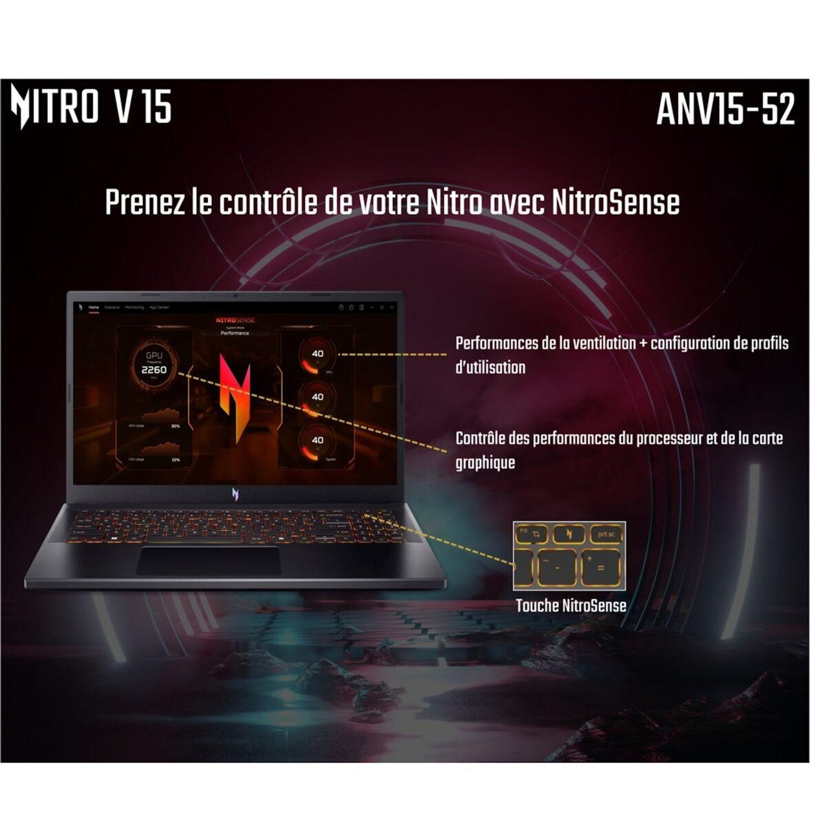 ACER PC Gamer Nitro V 15 ANV15-52-79JH