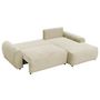Voir la diapositive 2 : BEST MOBILIER Silvano - canapé d'angle droit 4 places convertible avec coffre en velours côtelé grosses côtes