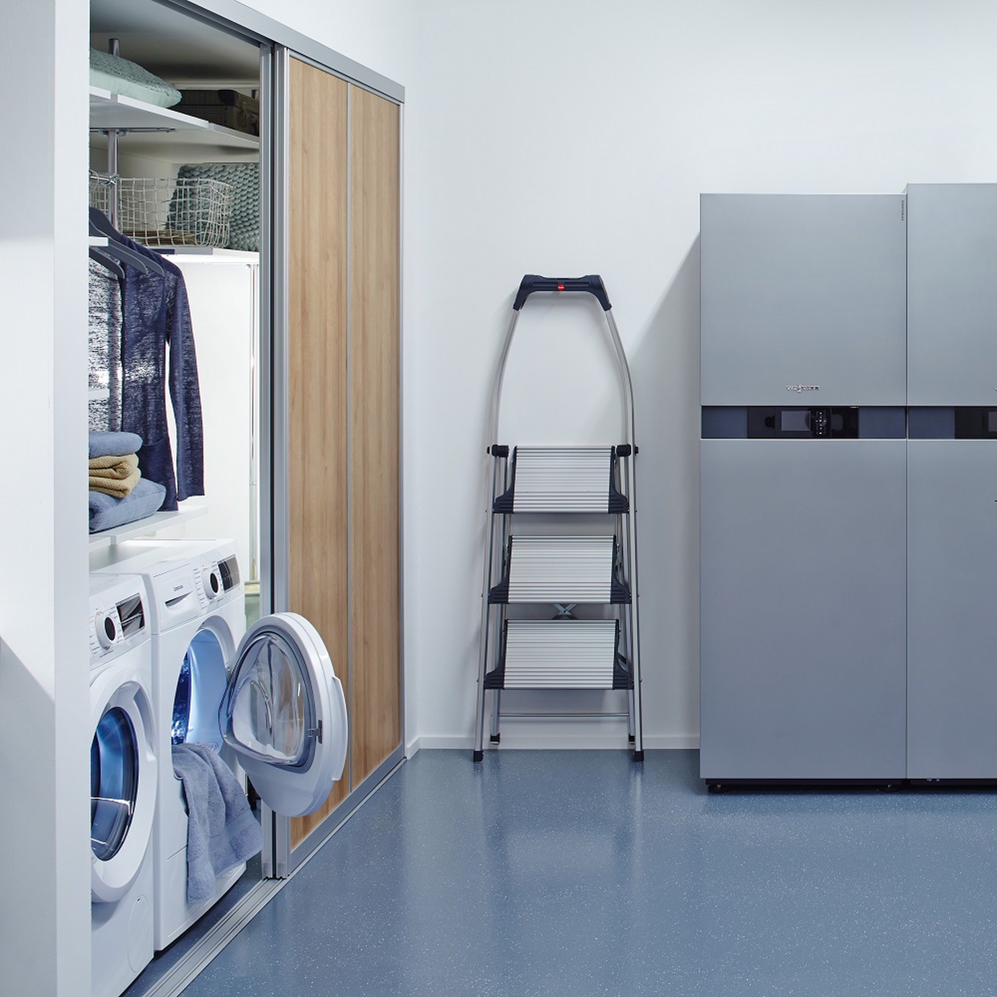 Voir la diapositive 9 : HAILO Marchepied 3 marches pliable 3m en aluminium - LIVINGSTEP PLUS