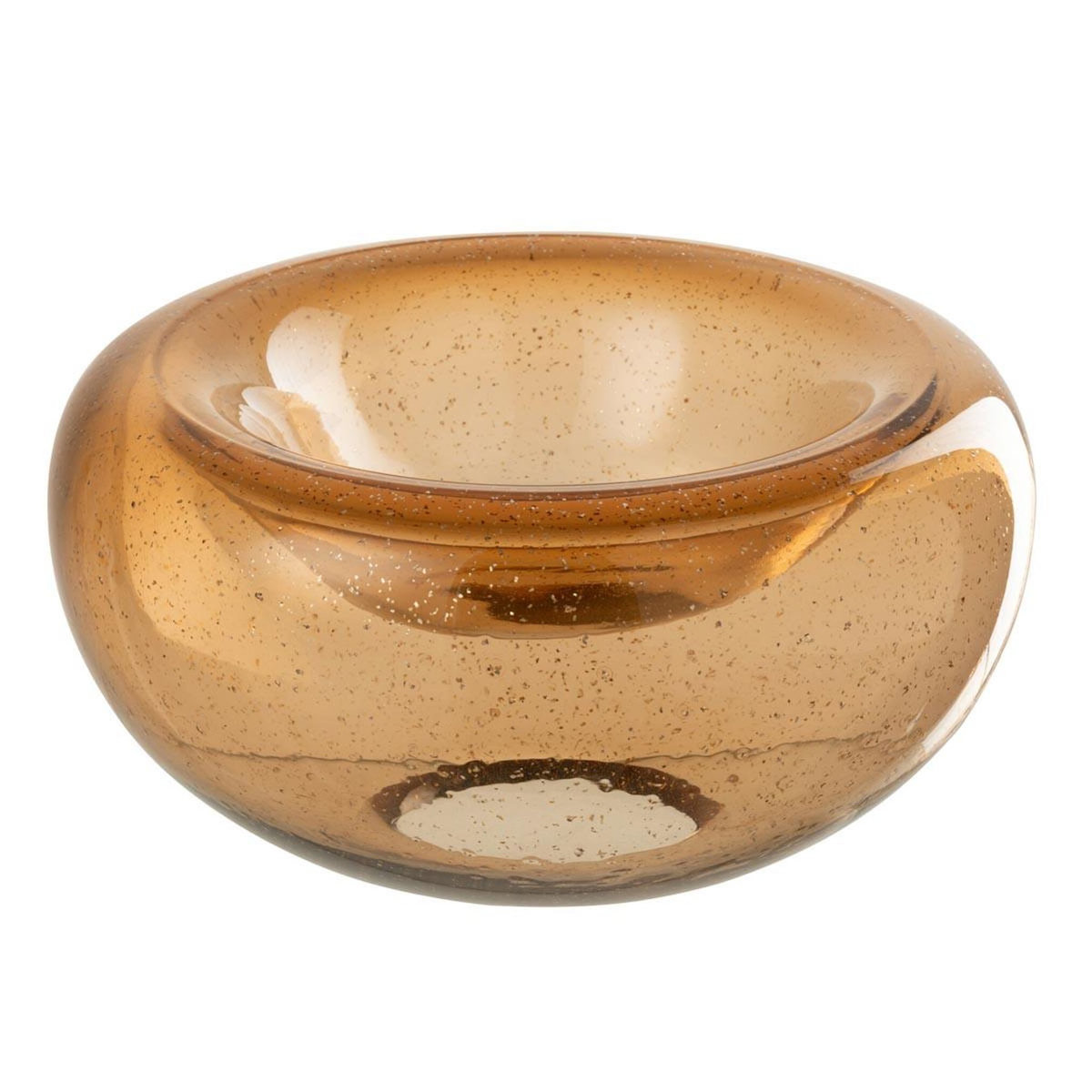 Paris Prix Coupelle Déco en Verre  Carol  26cm Caramel