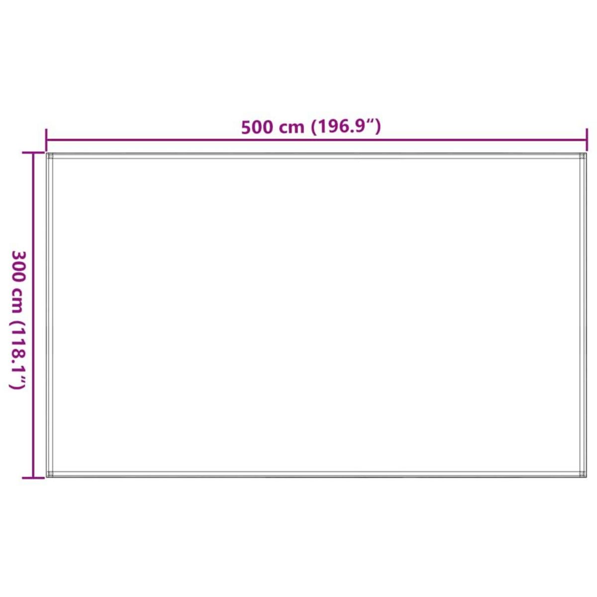 VIDAXL Tapis de tente 300x500 cm Beige