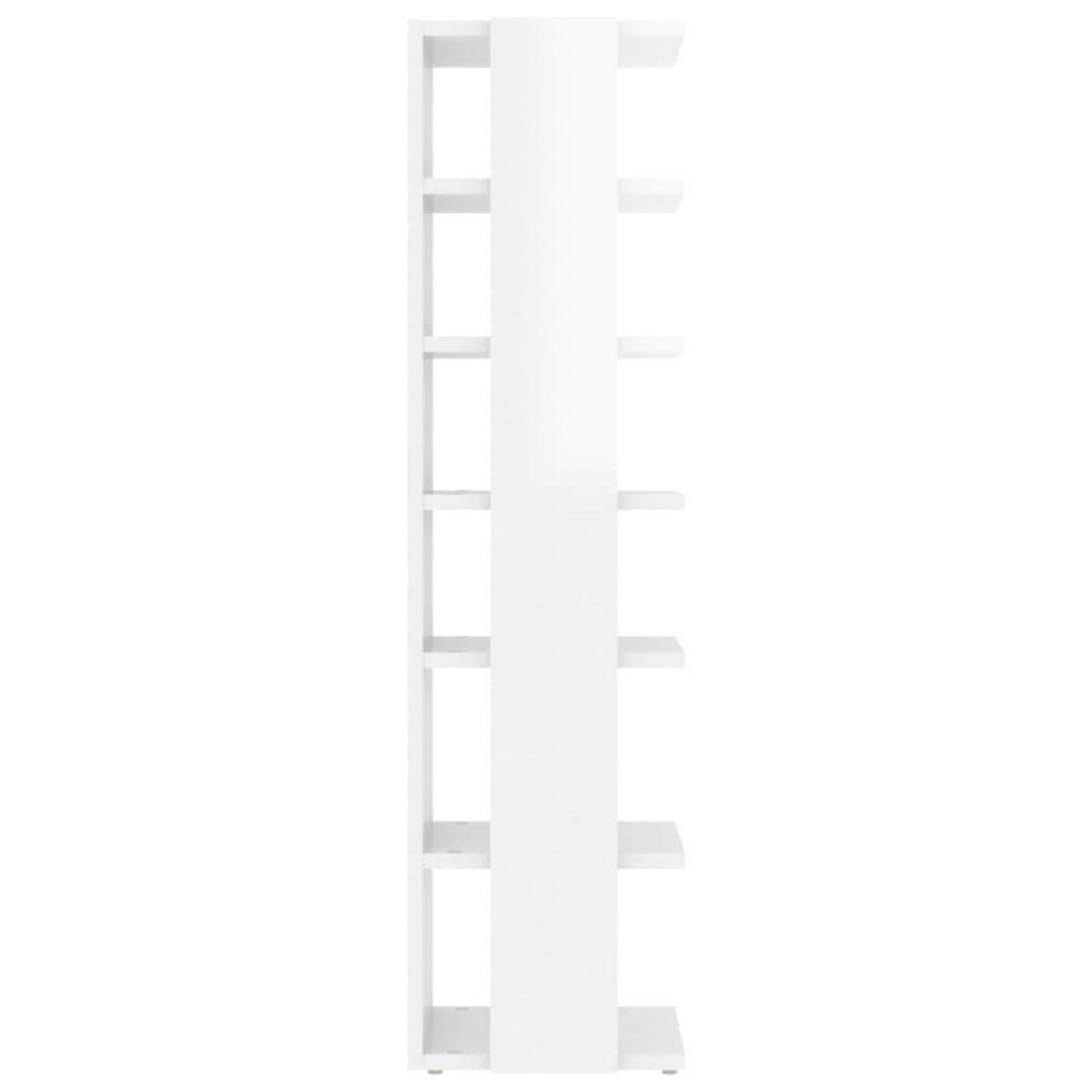 VIDAXL Armoire a chaussures Blanc brillant 27,5x27x102 cm