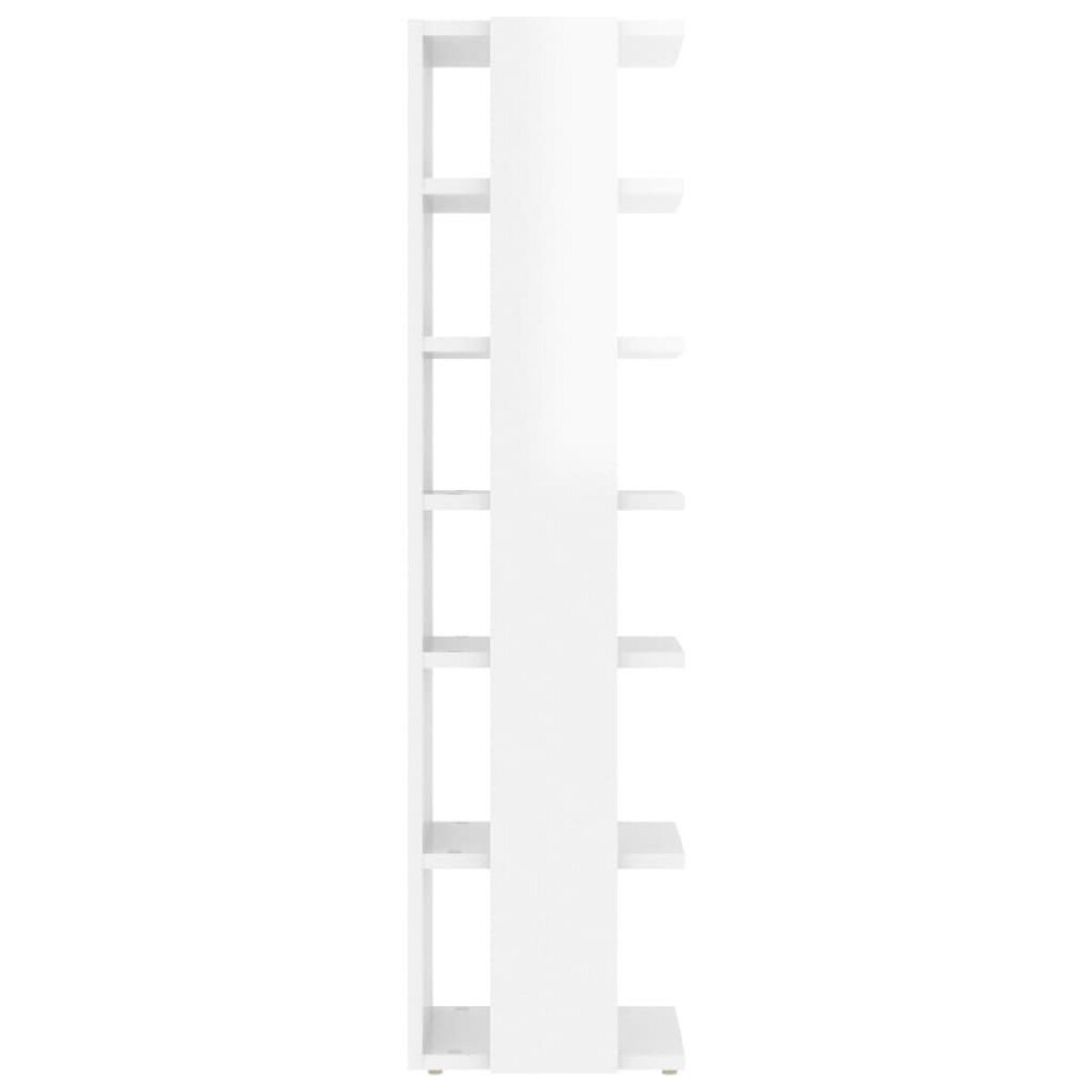 VIDAXL Armoire a chaussures Blanc brillant 27,5x27x102 cm