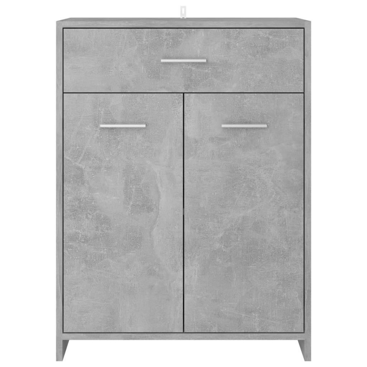VIDAXL Armoire de salle de bain gris beton 60x33x80 cm bois ingenierie