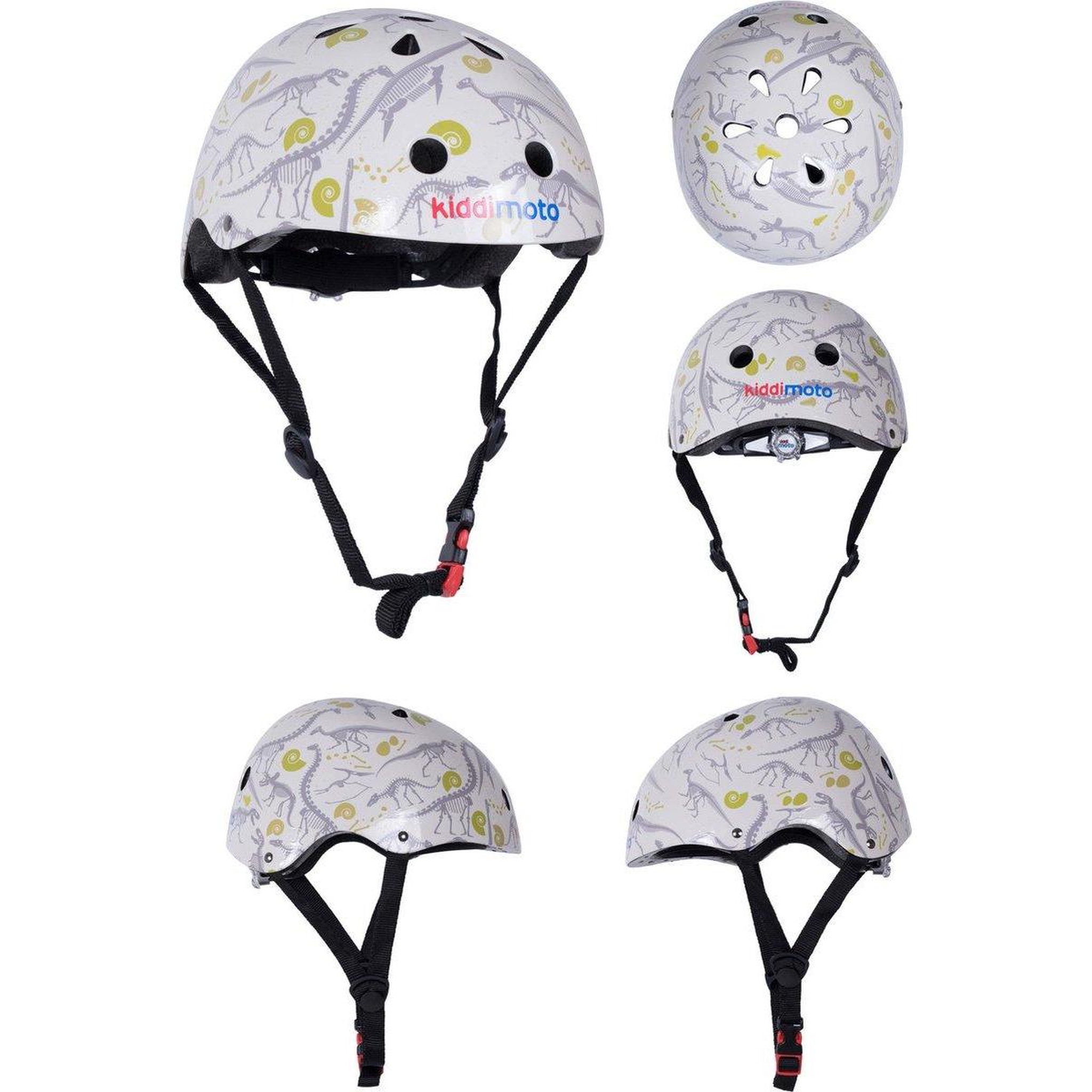 Voir la diapositive 2 : Kiddimoto Casque de vélo - blanc motifs Fossil