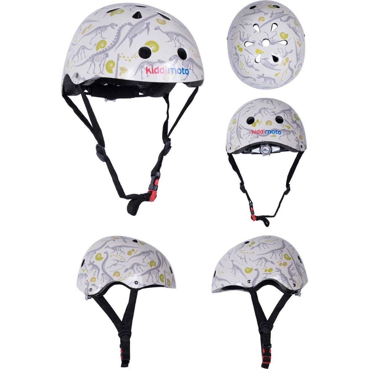 Kiddimoto Casque de vélo - blanc motifs Fossil