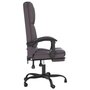Voir la diapositive 4 : VIDAXL Fauteuil de massage inclinable de bureau Gris Similicuir