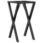Voir la diapositive 2 : VIDAXL Pieds de table a manger cadre en X 40x40x73 cm acier