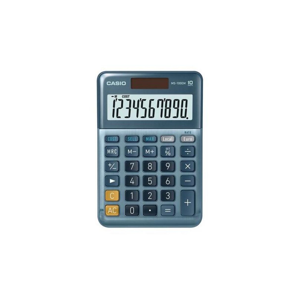 CASIO Calculatrice de bureau Casio MS 100EM Bleu