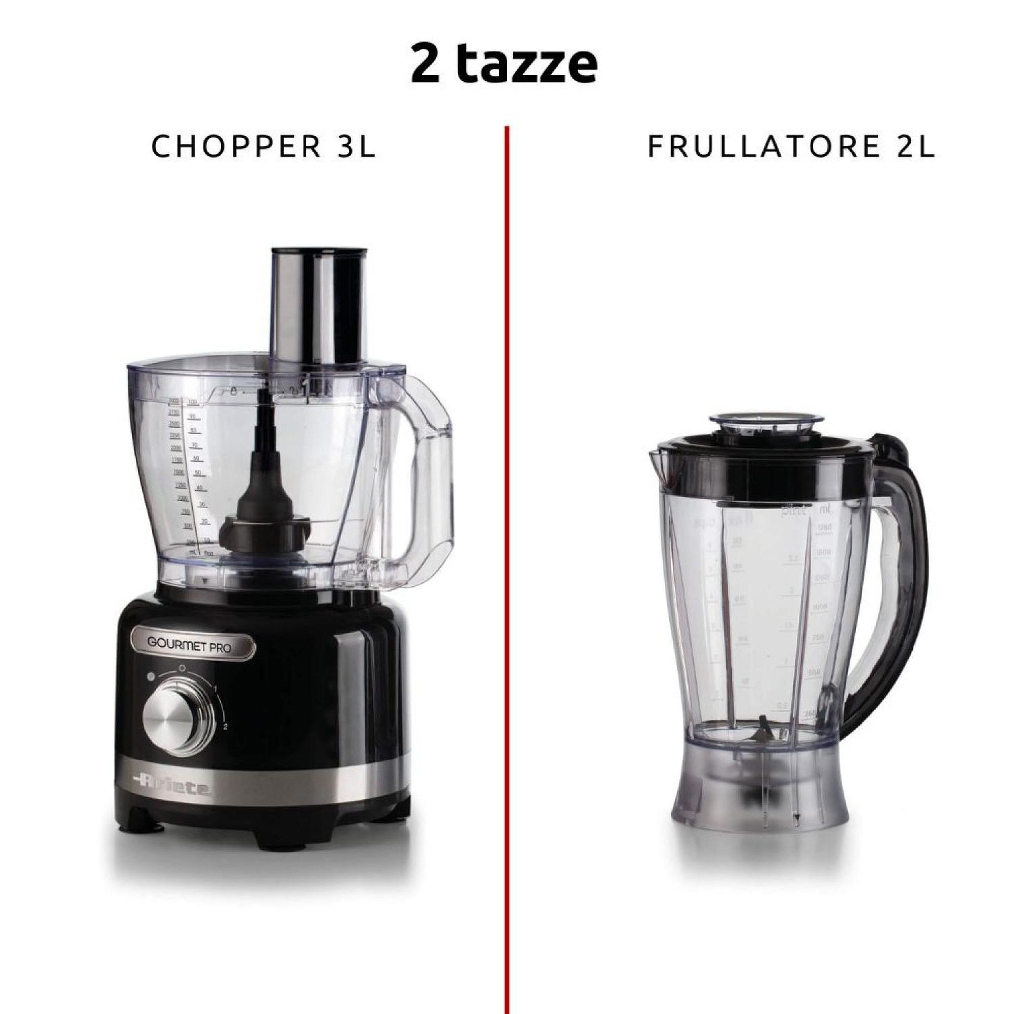 Voir la diapositive 3 : ARIETE Robot multifonction Ariete 1782 Gourmet Pro Moderne noir