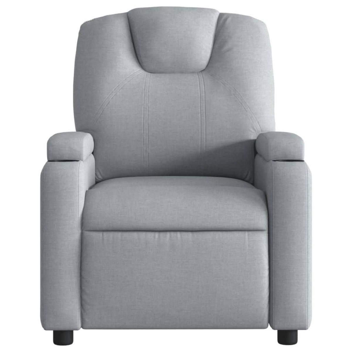 VIDAXL Fauteuil inclinable Gris clair Tissu