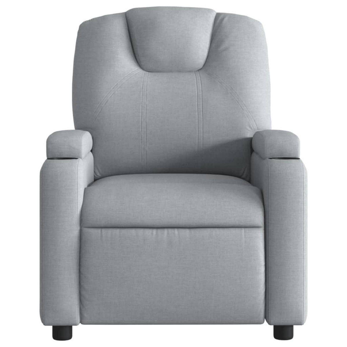 VIDAXL Fauteuil inclinable Gris clair Tissu