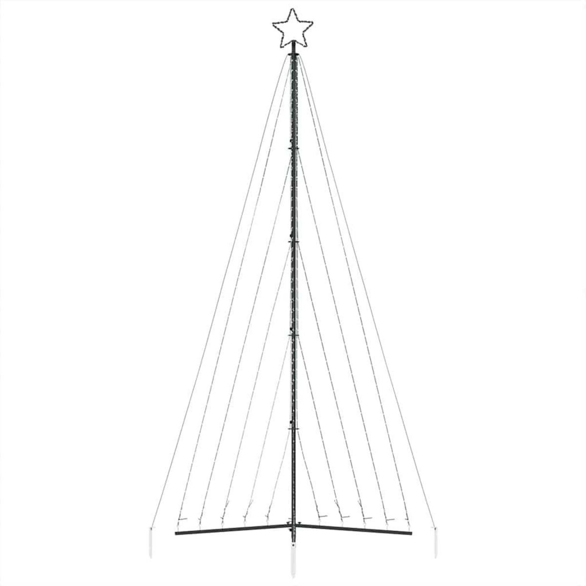 VIDAXL Sapin de Noël a LED 570 LED bleu 399 cm