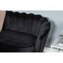 Voir la diapositive 6 : Paris Prix Canapé 3 Places en Velours  Calais  180cm Noir