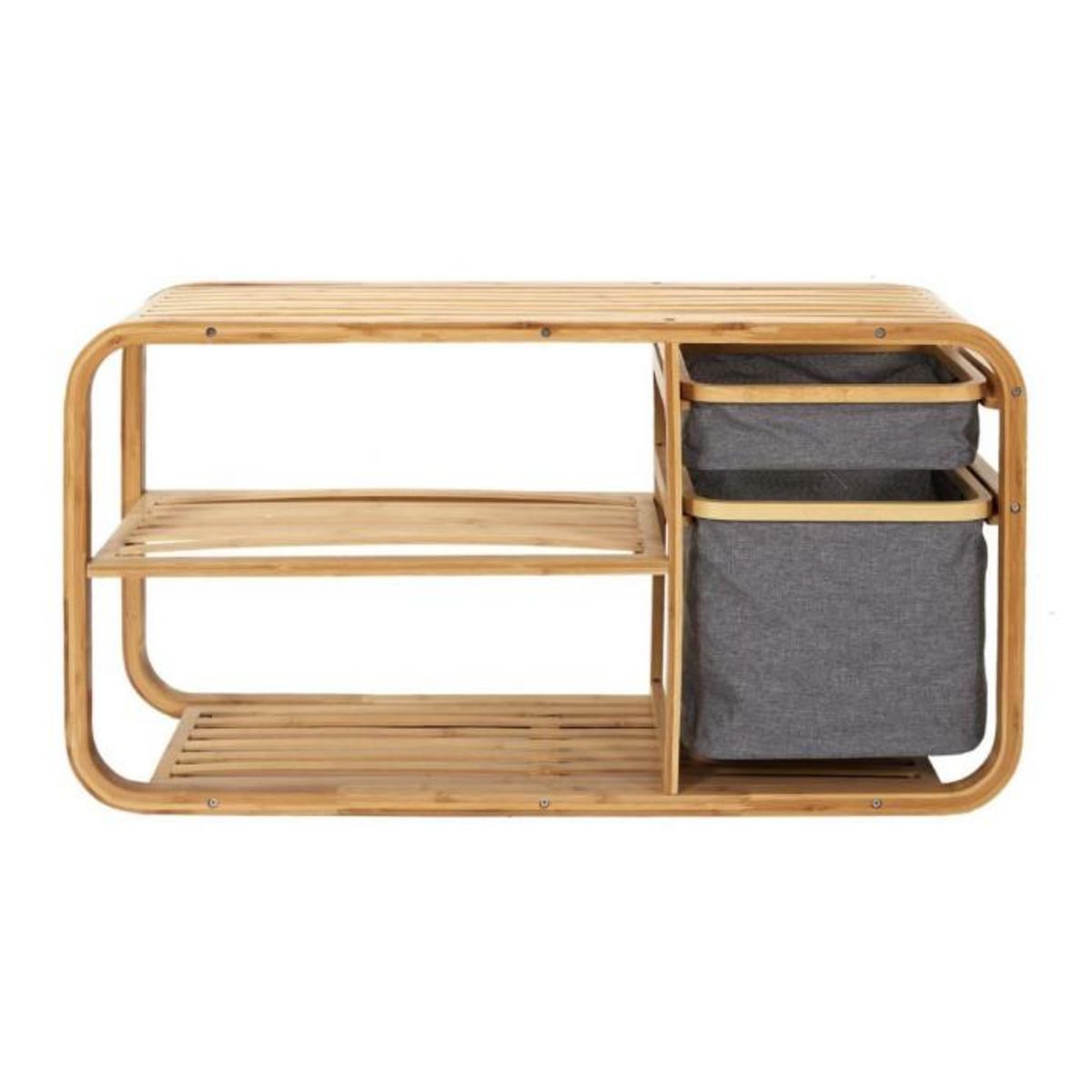 Paris Prix Banc avec Rangements  Bambou  94cm Naturel