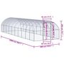 Voir la diapositive 6 : VIDAXL Poulailler d'exterieur 3x10x2 m Acier galvanise