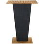 Voir la diapositive 5 : VIDAXL Ensemble de bar de jardin 5 pcs et coussins Resine tressee Noir