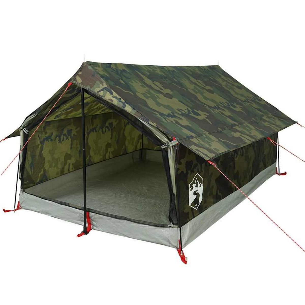 VIDAXL Tente de camping 2 personnes camouflage impermeable