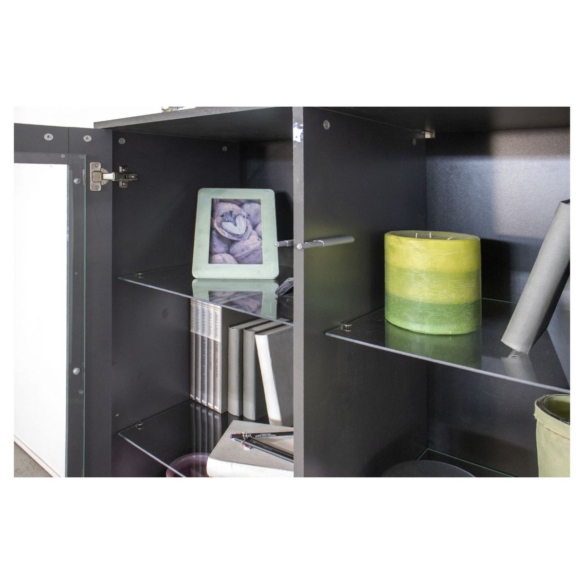 Vitrine moderne 4 portes 100 cm LUCERA