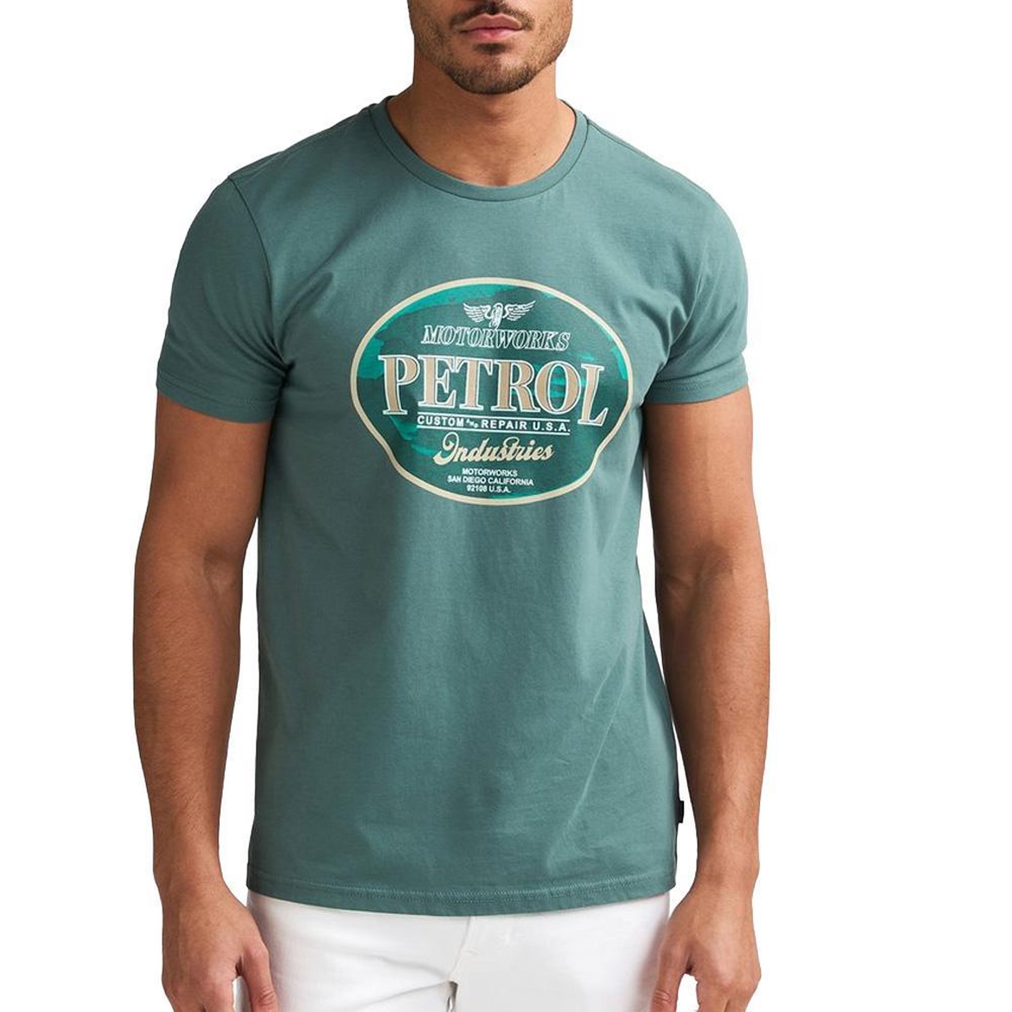 Petrol Industries T-Shirt Vert Foncé Homme Petrol Industries Classic. Coloris disponibles : Vert