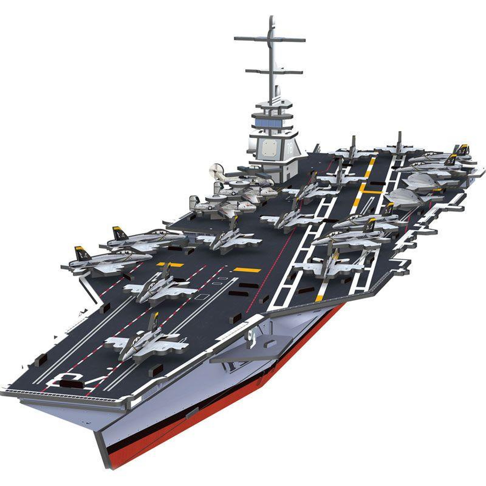 Voir la diapositive 1 : Graine créative Maquette Porte-avion à construire soi-même