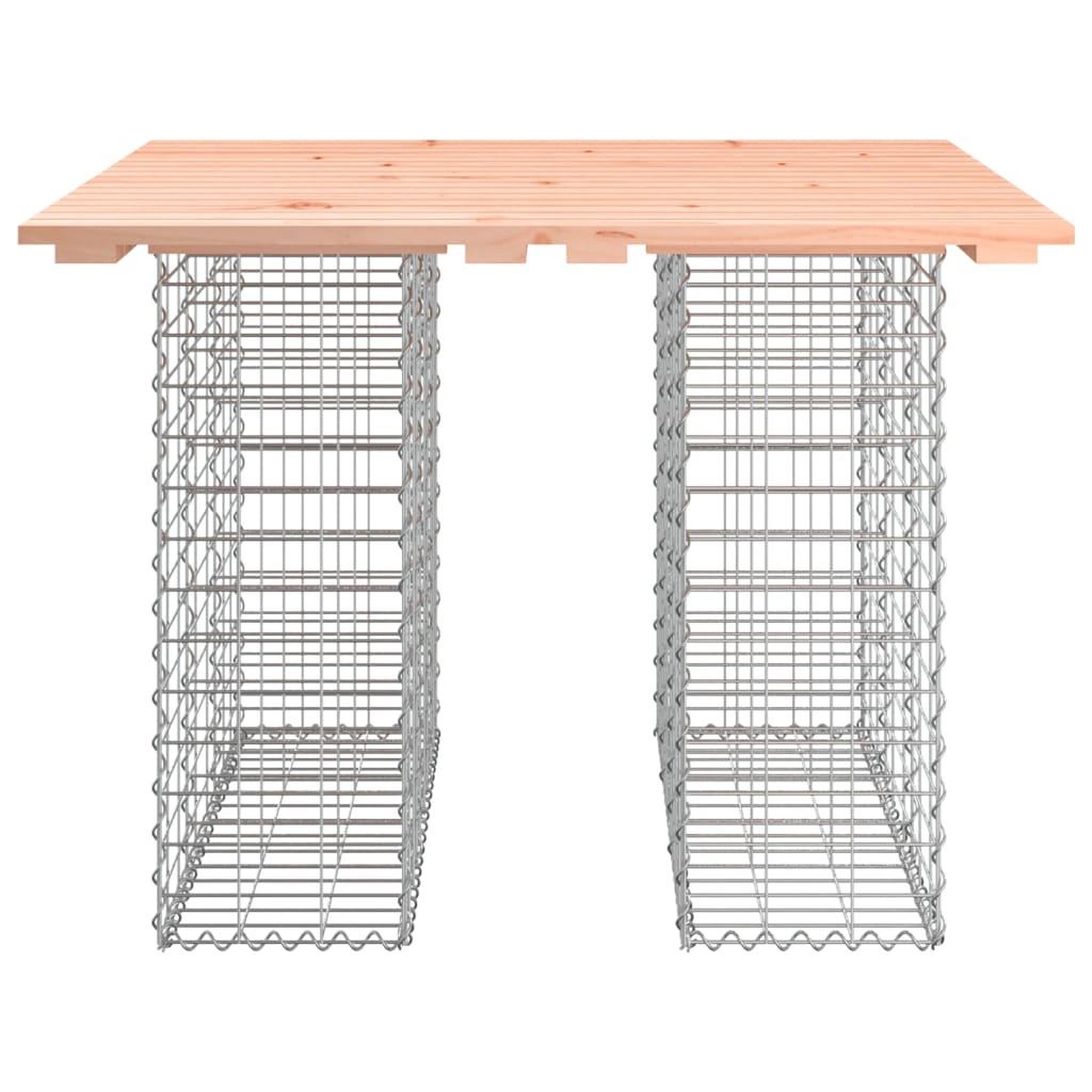 Voir la diapositive 3 : VIDAXL Banc jardin design gabion 100x102x72 cm bois massif de douglas