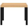 Voir la diapositive 3 : VIDAXL Table basse de jardin noir 55x55x39,5 cm acier enduit de poudre