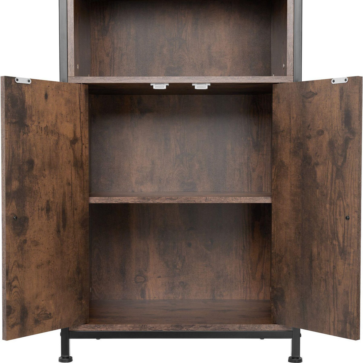 tectake Buffet style industriel Bois foncé industriel, rustique